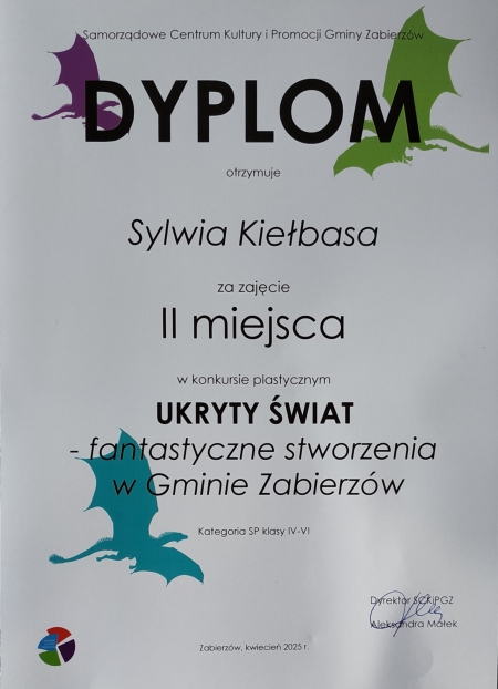 Konkurs plastyczny ''Ukryty świat''